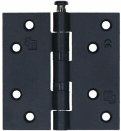 S2 nylonlagerscharnier 6512 zwart rechte hoeken 89x89x2,4 mm