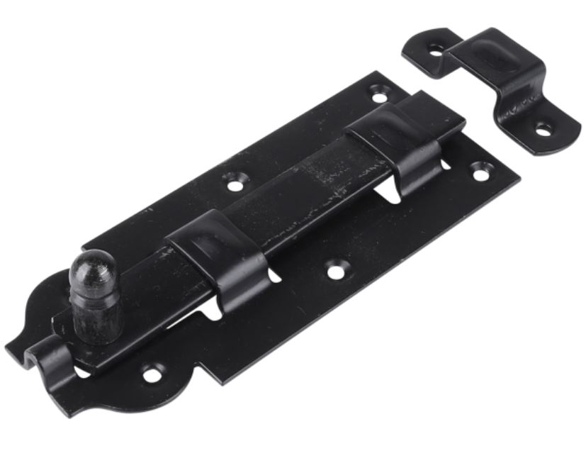 Starx rolschuif met ronde knop en sluitlus 140 mm zwart