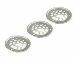 Starx ventilatieplaatje rond RVS Ø 52 mm