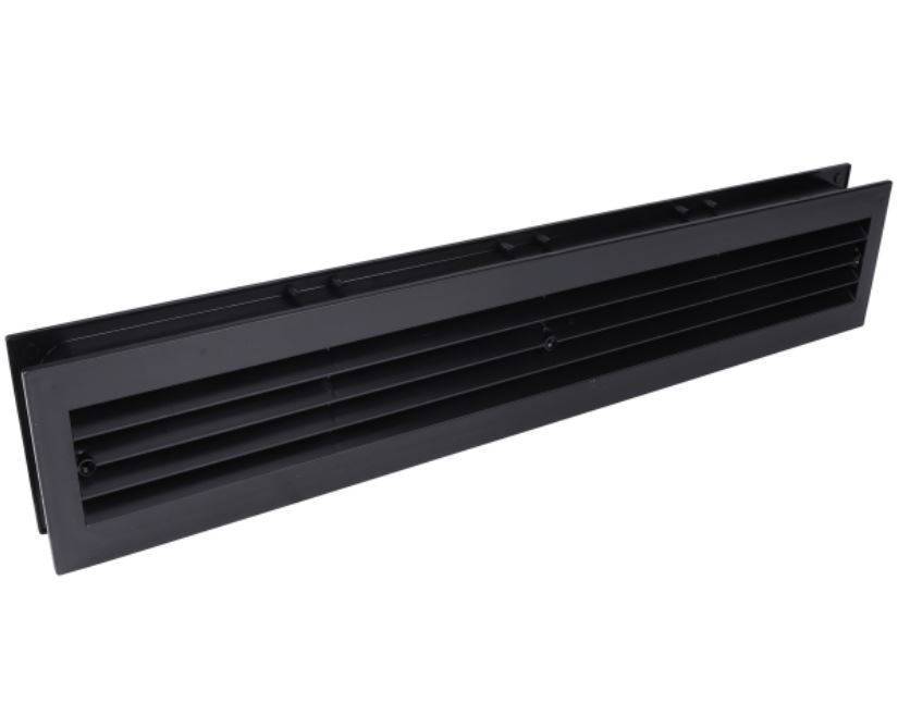 Starx badkamerrooster 2-delig 455 x 90 mm zwart