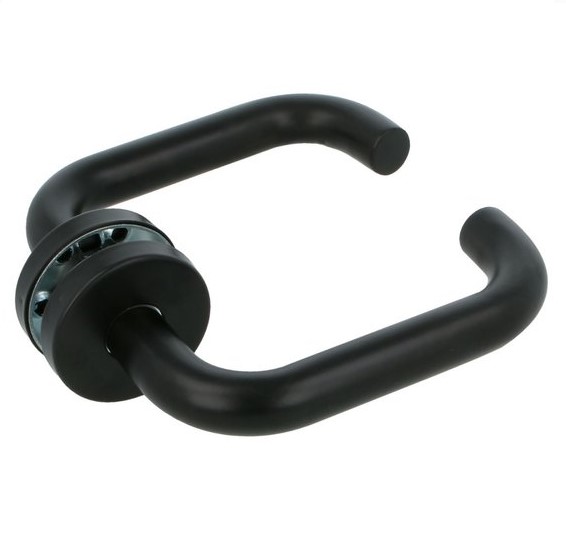 Set binnendeurbeslag deurkruk model 3RX op rozet + WC-badkamerslot