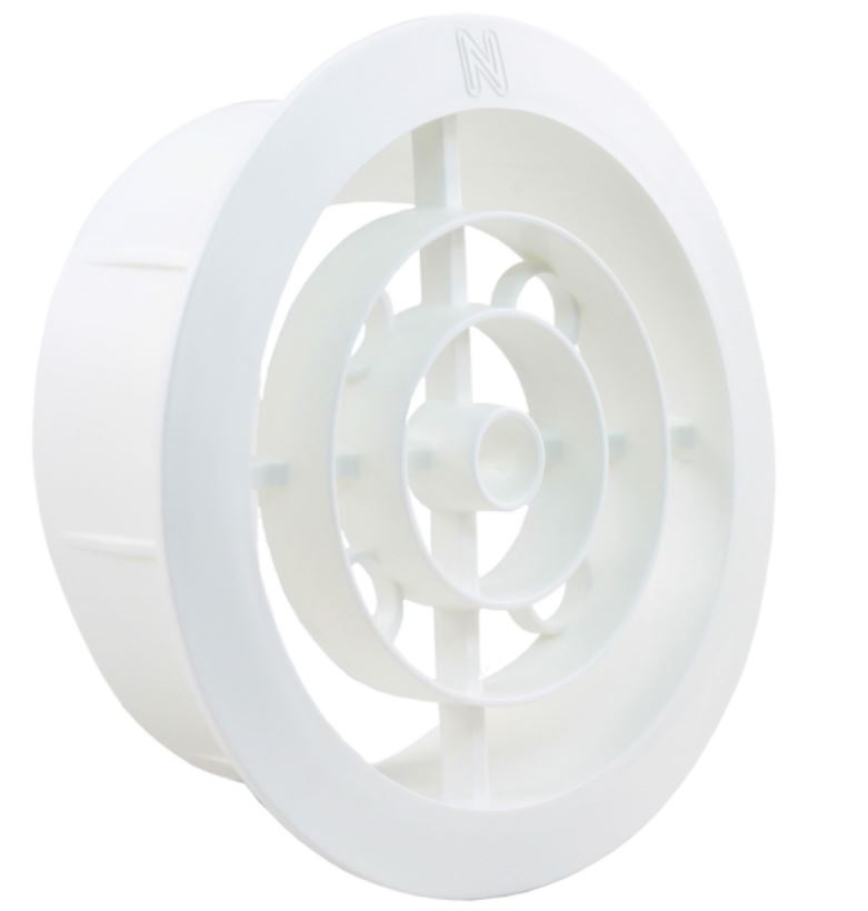 Starx ventilatierozet rond Ø100 mm wit