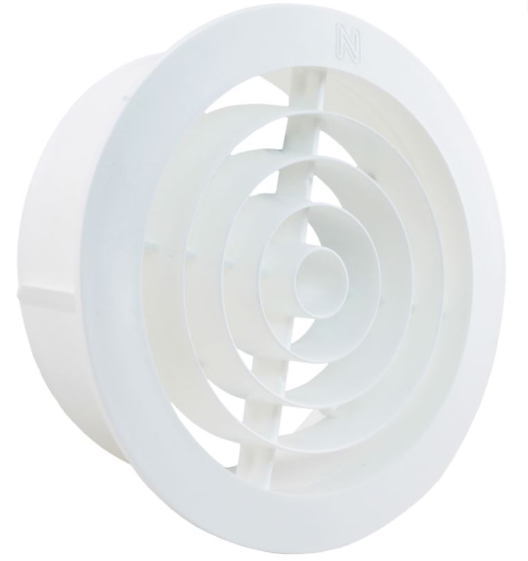 Starx ventilatierozet rond Ø120 mm wit