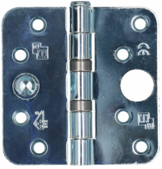 S2 veiligheidsscharnier kogellager 6512VH SKG*** ronde hoeken 89x89x2,4 mm