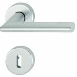 Hoppe Deurkruk Stockholm met 2 Sleutelplaatjes aluminium