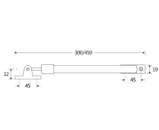 Mi Satori Telescopische raamuitzetter mat zwart