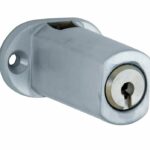 Espagnoletslot voor vierkante stang mat chroom