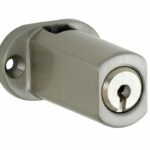 Espagnoletslot voor vierkante stang mat nikkel ongelakt