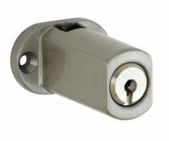 Espagnoletslot voor vierkante stang mat nikkel ongelakt