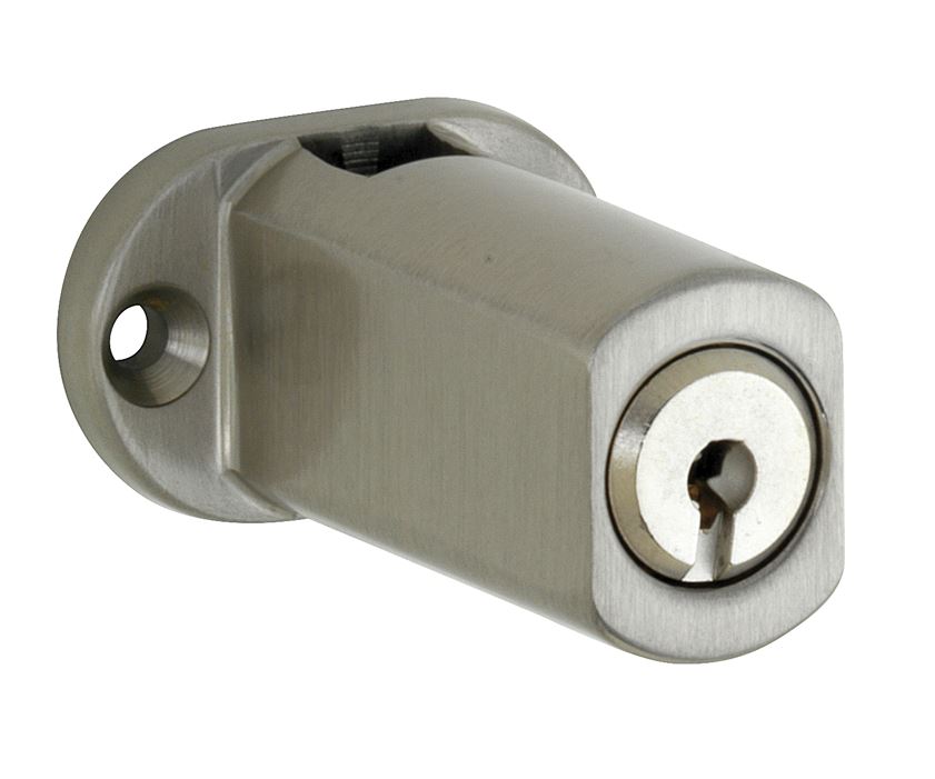 Espagnoletslot voor vierkante stang mat nikkel ongelakt