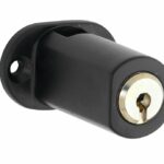 Espagnoletslot voor vierkante stang mat zwart