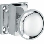 Espagnolet trekknop Elegant voor vierkante stang glans chroom