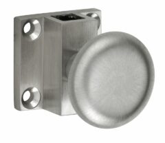 Espagnolet trekknop Elegant voor vierkante stang mat nikkel ongelakt