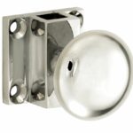 Espagnolet trekknop Elegant voor vierkante stang glans nikkel