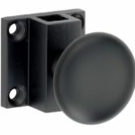 Espagnolet trekknop Elegant voor vierkante stang mat zwart