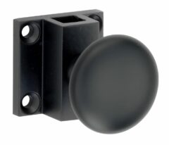 Espagnolet trekknop Elegant voor vierkante stang mat zwart