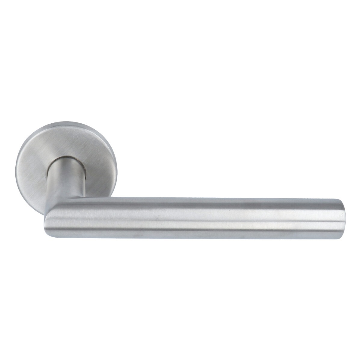 Deurkruk Michel op ronde rozet mat RVS