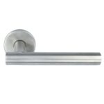 Deurkruk Dave Op Ronde Rozet RVS