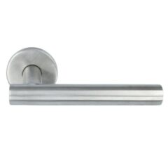 Deurkruk Dave Op Ronde Rozet RVS