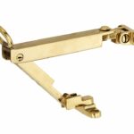 Combi uitzetter wegdraaibaar 215mm messing ongelakt