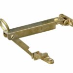 Combi uitzetter wegdraaibaar 215mm messing antiek