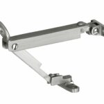 Combi uitzetter wegdraaibaar 215mm mat nikkel ongelakt