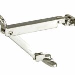 Combi uitzetter wegdraaibaar 215mm glans nikkel