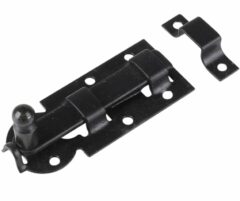 Starx schuif vlak met lip en lus verzinkt 60 mm zwart