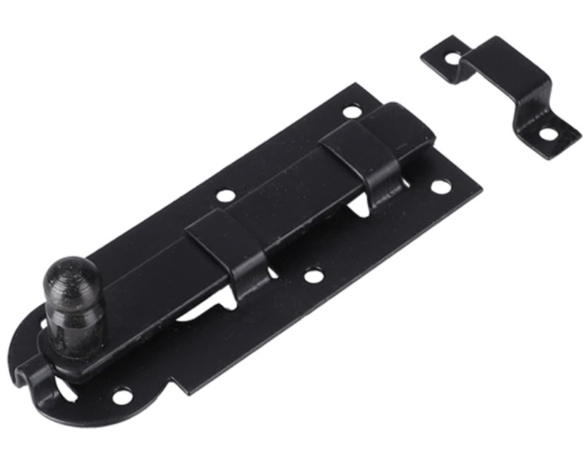 Starx schuif vlak met lip en lus verzinkt 80 mm zwart