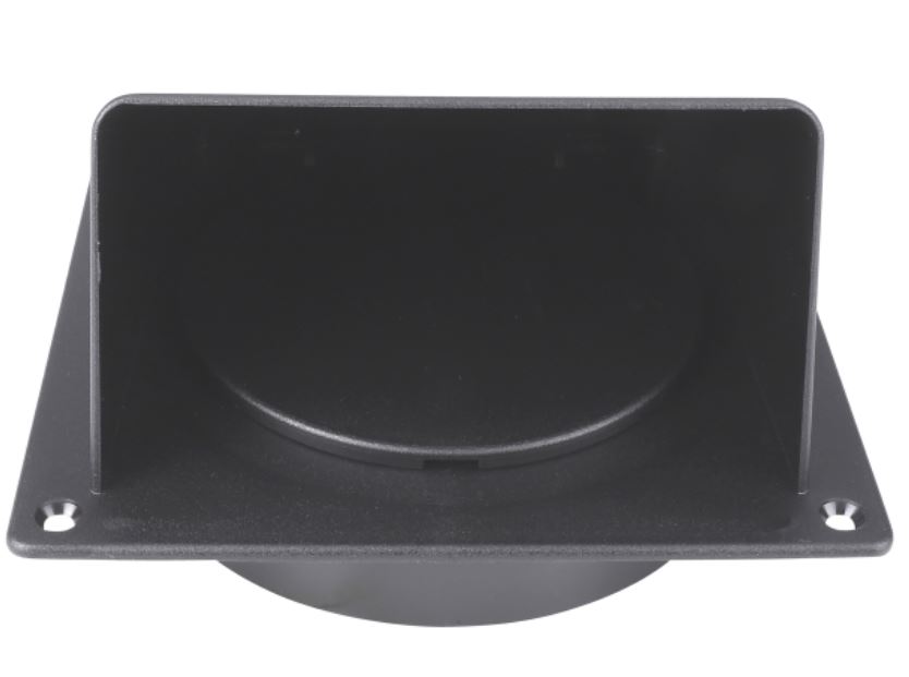 Starx gevelklep universeel 100/125/110 x 54 mm zwart