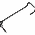 Windhaak met schroefoog 5.25 x 160 mm verzinkt zwart