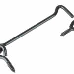 Windhaak met schroefoog 4.0 x 100 mm verzinkt zwart