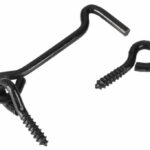 Windhaak met schroefoog 3.4 x 60 mm verzinkt zwart