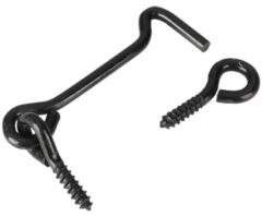 Windhaak met schroefoog 3.4 x 60 mm verzinkt zwart