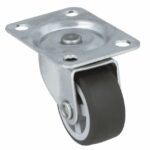 Meubelwiel zwenk rubber 30 mm