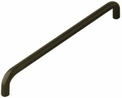 Meubelgreep aluminium 128 mm zwart