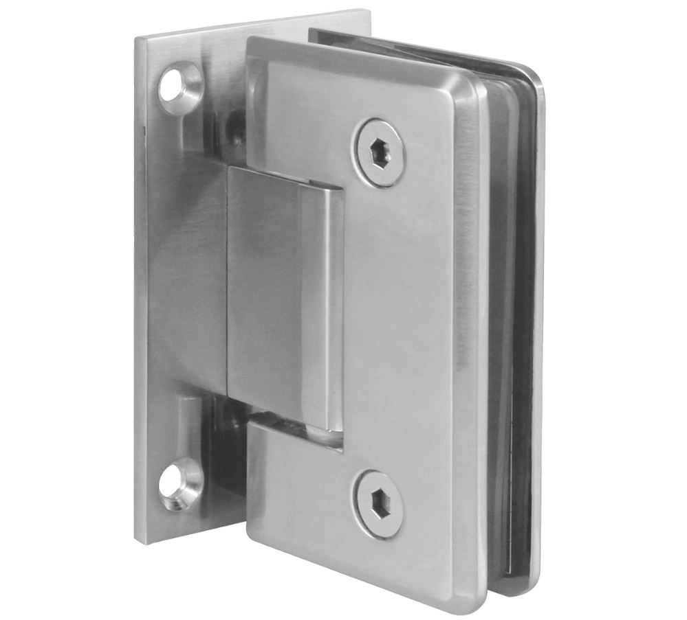 Wandscharnier voor glazen deuren Mod. A nikkel