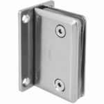 Vaste wandbeugel voor glazen wanden Mod. D nikkel