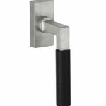 Draaikiepgarnituur Bauhaus ebben mat nikkel ongelakt