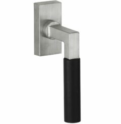 Draaikiepgarnituur Bauhaus ebben mat nikkel ongelakt