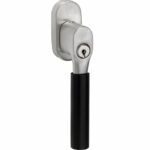 SKG2 Draaikiepgarnituur afsluitbaar Bauhaus ebben/ovaal mat nikkel ongelakt