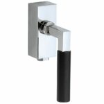 SKG2 Draaikiepgarnituur afsluitbaar Bauhaus ebben glans chroom