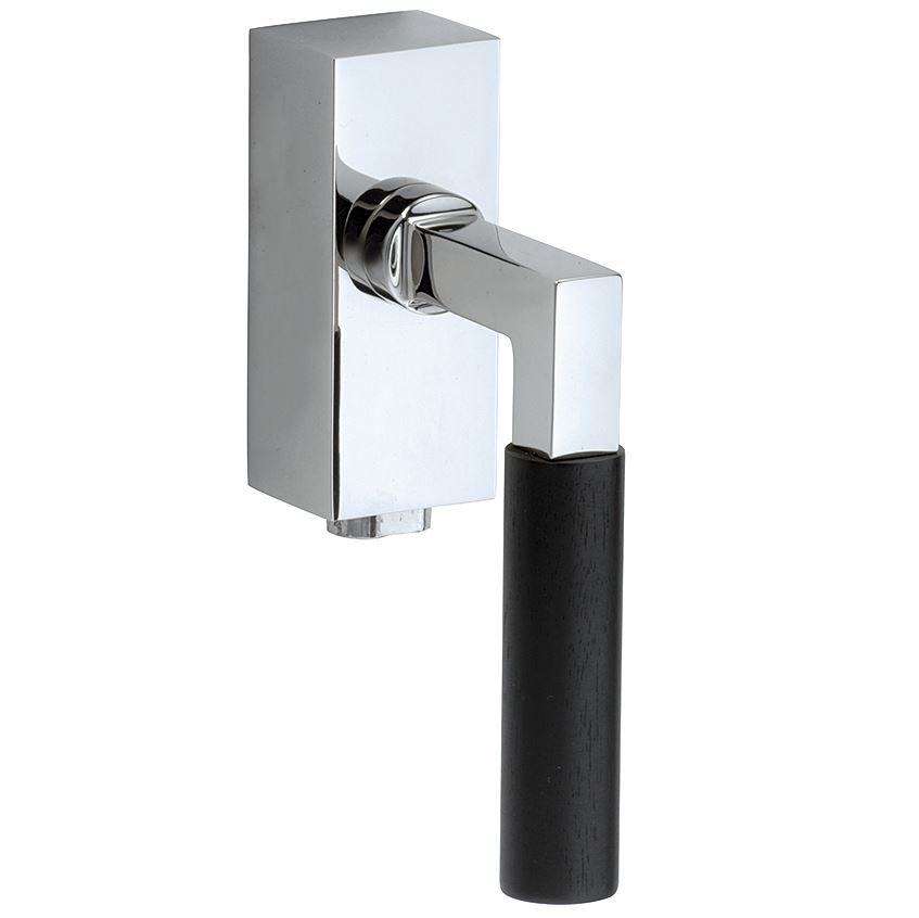 SKG2 Draaikiepgarnituur afsluitbaar Bauhaus ebben glans chroom