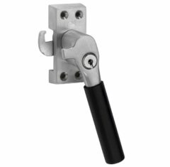 SKG Raamsluiting Met Sluitplaat Rechts Bauhaus ebben mat nikkel ongelakt