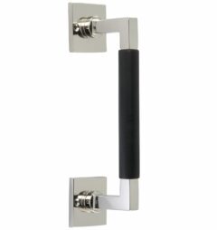Deurgreep Bauhaus ebben vierkant rozet 600 mm glans nikkel