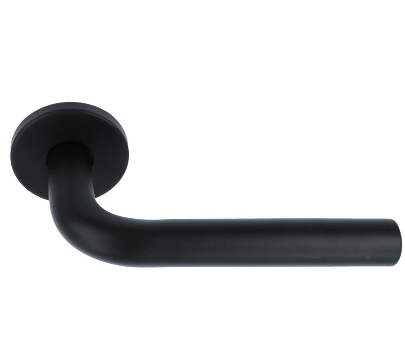 Deurkruk Tim Op Ronde Rozet Mat Zwart