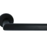 Deurkruk Marc XL Op Ronde Rozet Mat Zwart