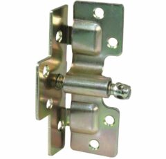 Set van 4 bedverbinders geel verzinkt