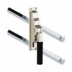 Pomp-espagnolet Bauhaus ebben Glans Nikkel Inclusief 2 Stangen