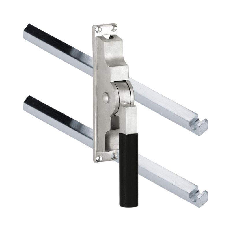 Pomp-espagnolet Bauhaus ebben Mat Nikkel Ongelakt Inclusief 2 Stangen